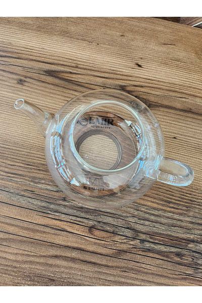 ALOHA Heat Resistant Bitki Tea and Tea Pot with Steel Strainer - Glass-800Ml