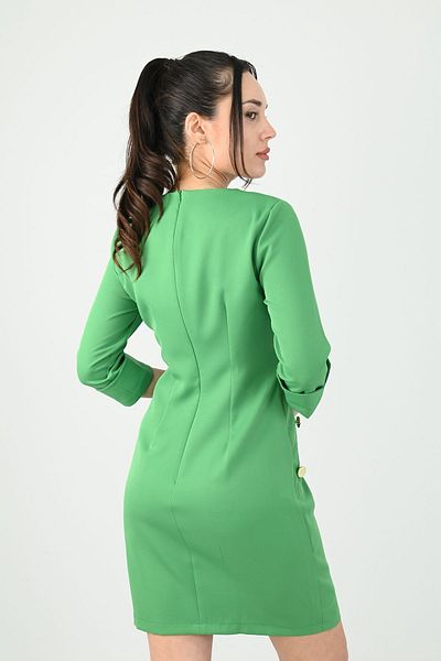 Koza Butik Γυναικείο Λεπτομερές Φόρεμα με Κουμπί 5202-24