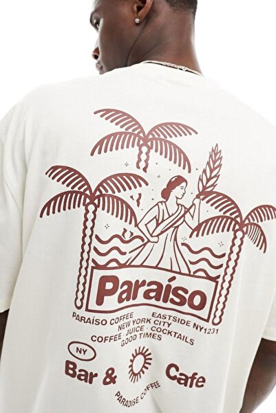 Dupe Design Tricou Paraiso Oversize - Imprimat pe spate