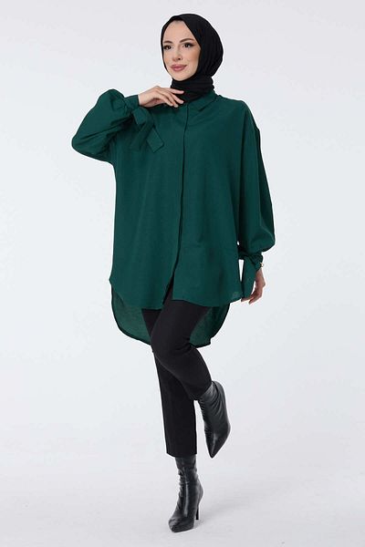 TOFİSA 10811-ZUMRUT Tunic