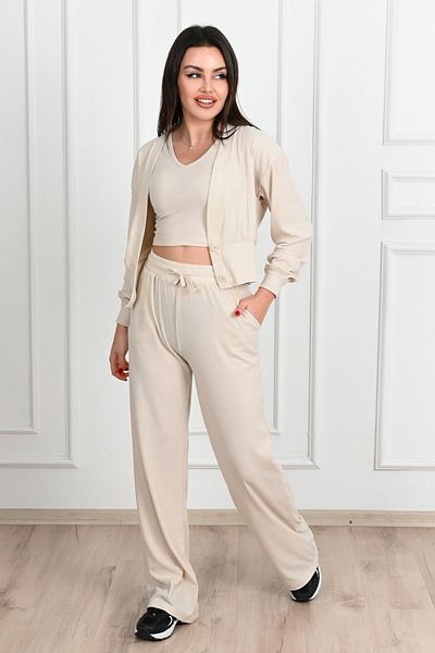 Koza Butik Γυναικείο Σετ 3 τεμαχίων Flare Leg 3690-23