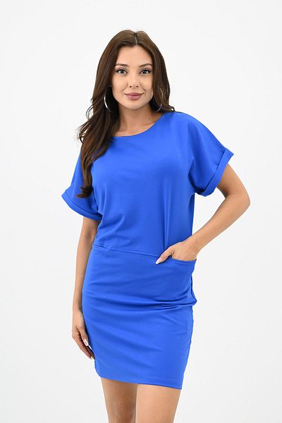 Koza Butik Γυναικείο κοντομάνικο φόρεμα με λεπτομέρεια τσέπης 5221-24