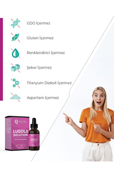 Q natura series Lugols Solution % 2 iyot Damla 20 ML - 2 ADET