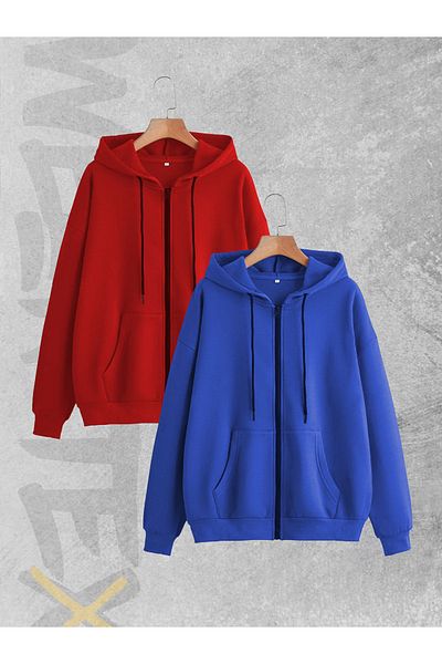 WEARTEX Seasonal Zippered Set of 2 Cardigan and Jacket