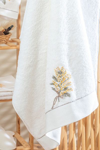 LAVENDIER ΠΕΤΣΕΤΑ ΜΠΑΝΙΟΥ MIMOSA 80X160 100% ΒΑΜΒΑΚΙ