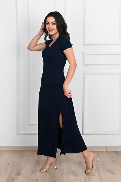 Koza Butik Rochie de damă cu detaliu cu fante 5174-23