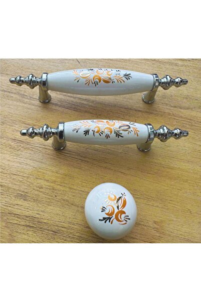 Karan Porselen 96mm Porcelain Furniture Drawer Cloakroom Kitchen Cabinet Handle