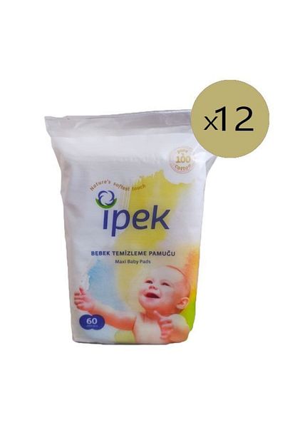İpek Maxi Baby Cleaning Cotton 60 x 12 Pack