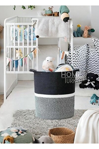 HomeTurko Καλάθι απλύτων - Μαύρο - 20 L