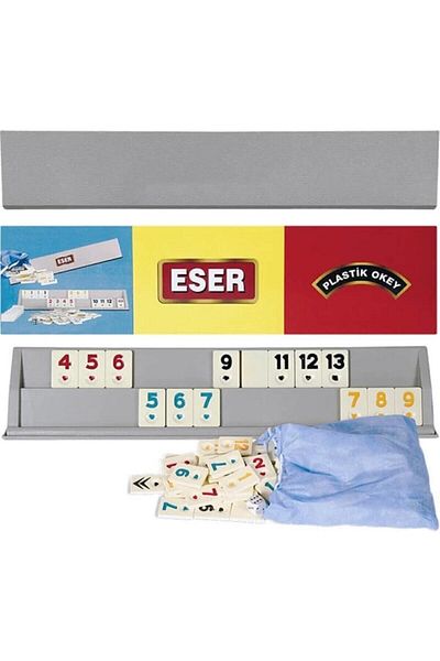 Eser Oyun Xx-56 (eser 1006) Work Plastic Okey Set Large Size