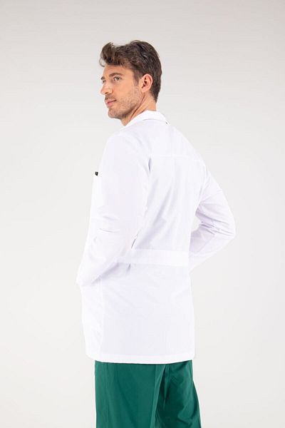 Uçak Medikal Dimensiune intermediară albă, guler clasic, șorț doctor