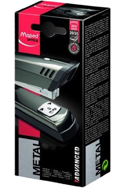 Maped Advanced Metal Half Strip Stapler 24/6 Black3154143545113