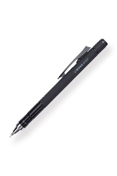 Tombow Mono Graph Grayscale Color 0.5mm Mechanical Pencil - Black / 146a
