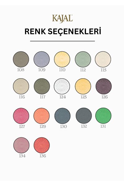 KAJAL Altın Sarısı Tekli Göz Farı & Gold Single Eyeshadow - No: 125