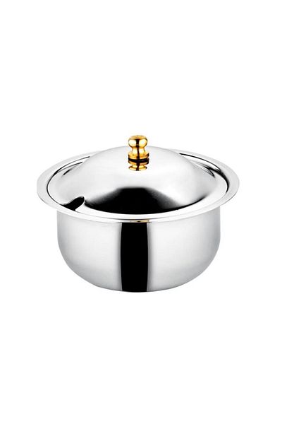 KT HOME Olivium Metal 304 Sugar Bowl and Spice Holder Steel Cube - Small Desktop Pepper Bowl