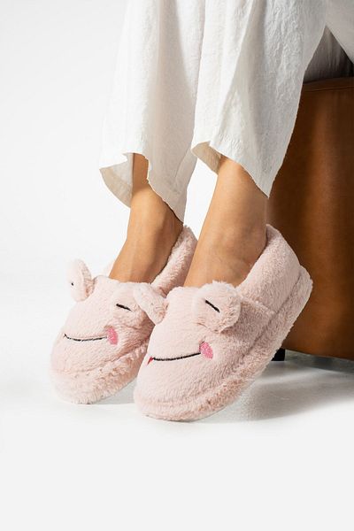 Zirve Moda Unisex Frog βελούδινες παντόφλες - Figured House Design