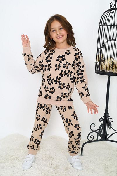 My Kids Wear Set cu trei fire cu imprimeu floral pentru fete