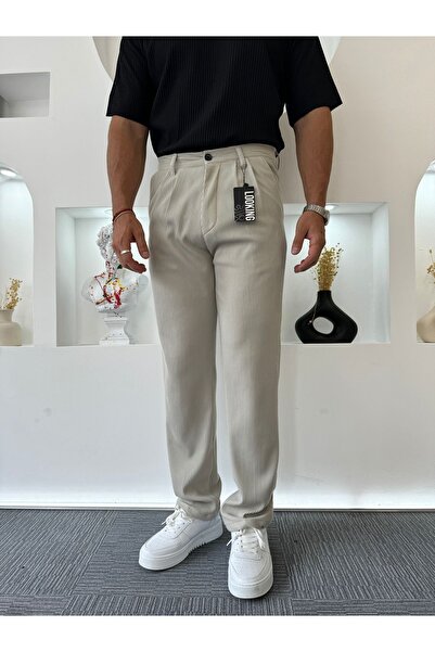 UTTBASİC Taş Fitilli Pileli Baggy Pantolon