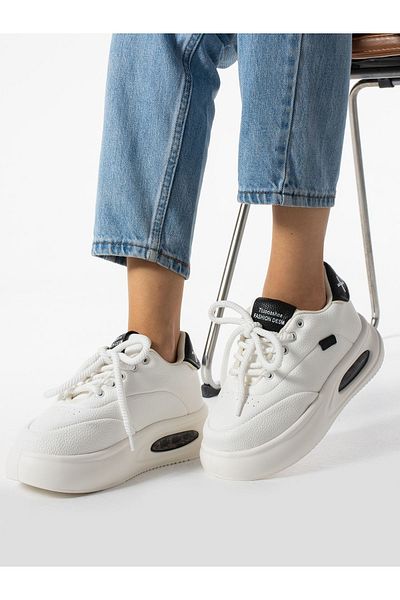 Alemdar Shoes White Women's Sneakers - Ni̇ko