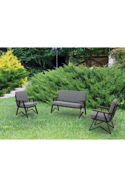 Tu Tienda Melisa 2 1 1 Bahçe Balkon Mutfak Mobilyası,kayrak Gri