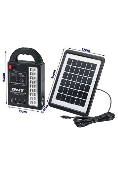 BLOMSTER Everton At-999 Solar Güneş Enerjili Aydınlatma Sistemi Dat( Radyo Öz...