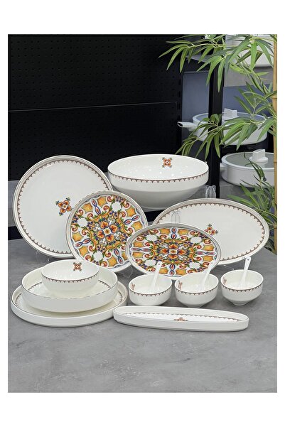 ACAR Vega Lüx Porselen 45 Parça Yemek & Kahvaltı Takımı