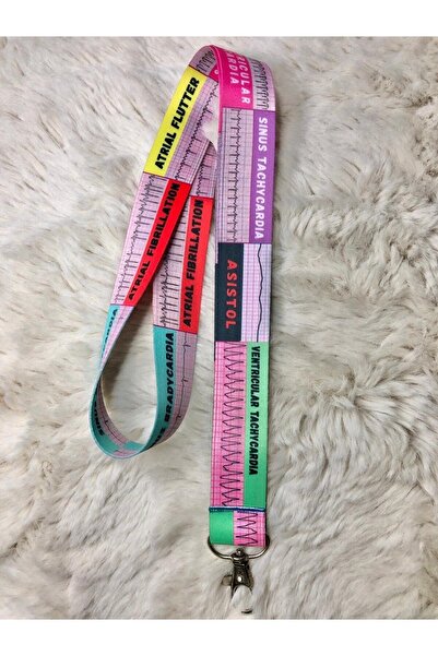 Hediyebum Cardiologie-kvc-ecg Rhythm Heart Pattern Snur pentru gât