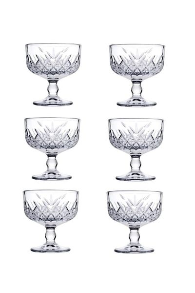 Paşabahçe Timeless Footed Ice Cream Cup Set of 6
