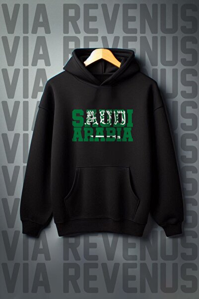 Vordevia Саудівська Аравія з принтом - широкий капюшон з шардоном, кишеня-кен...