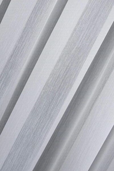 Taç Rüyaper Bamboo Slub Iron-Free Wrinkle-Free Tulle Curtain Sparsely Pleated Tulle