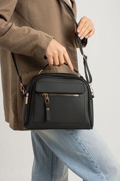ESTUTE Originální dámská crossbody a kabelka s nastavitelným popruhem, kožená texturovaná tříoká velká taška přes rameno a do ruky