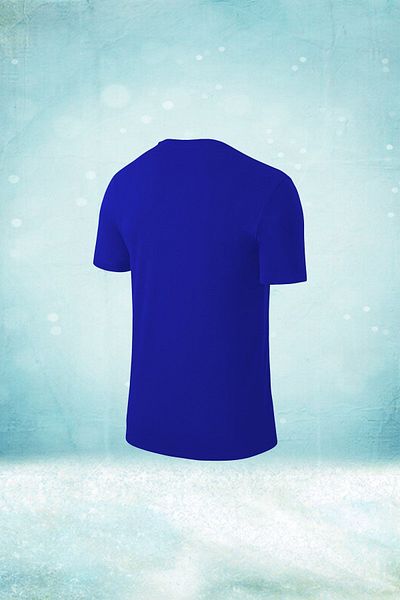 POSEIDON STORM Țesătură albastră Dri pentru bărbați - Tricou cu mânecă scurtă pentru antrenament și alergare S-3xl