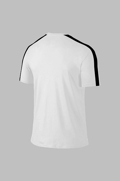 POSEIDON STORM Бяла Dri-Fit материя - ежедневна удобна мъжка тениска, права яка, къс ръкав S-3XL