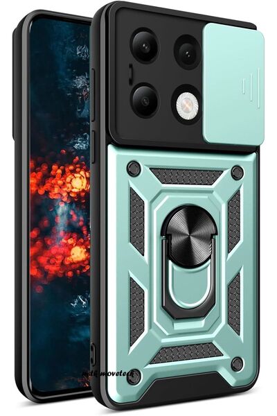m.tk moveteck Xiaomi Redmi Note 13 Pro 4g Kılıf Kamera Korumalı Sürgülü Yüzük...