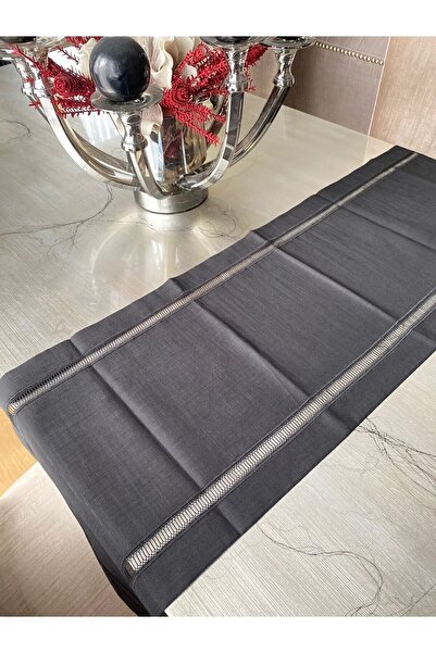 LİNDA MİA عداء من الكتان الأسود مع كولبر