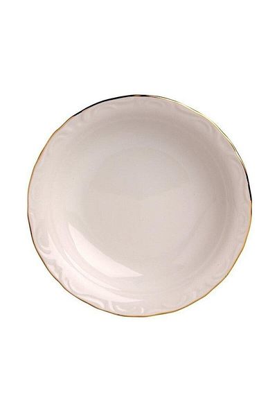 Porland Porcelain 6-Piece Gold Gilded 16 Cm Pit Plate