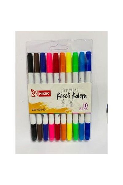 Mikro Double Sided Felt Tip Pen 10 Colors -