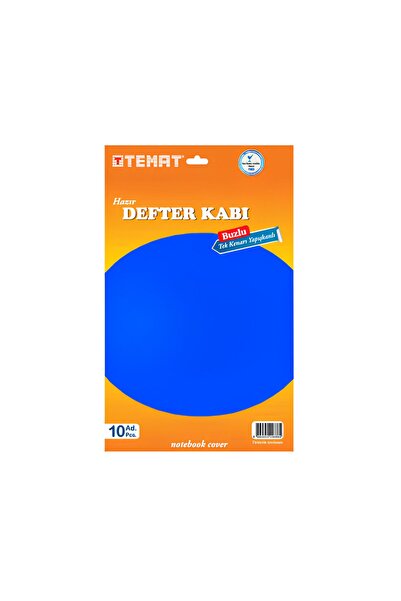 Temat Kitap Kaplığı Buzlu MAVİ 10 Adet