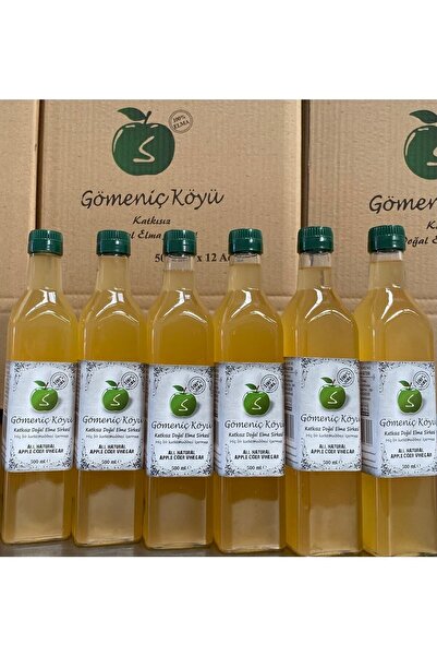 gömeniç köyü Doğal Elma Sirkesi 500ml 6 Adet