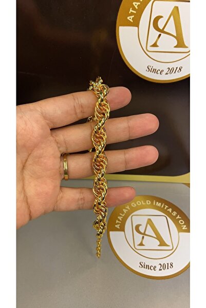 ATALAY GOLD İMİTASYON 22 Ayar Altın Kaplama Birebir Kuyumcu Model Bileklik