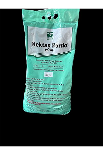 HEKTAŞ Bordo Bulamaç 20 Wp Yeni Tarihli:5 Kg-tartılıp Başka Amblajda Gönderilir Yeni Üretim