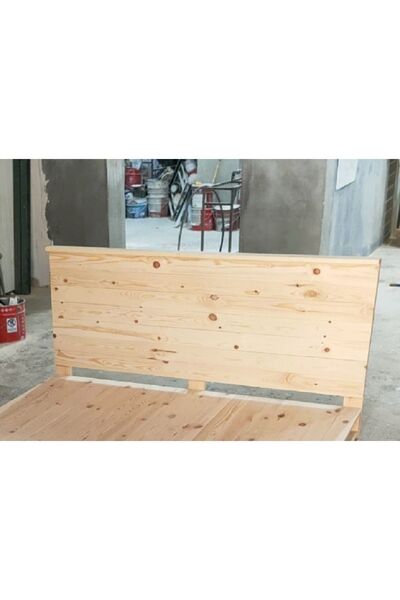 Dekorozi Ahşap Yatak Başlığı (Tek Kişilik Aralıksız Model)
