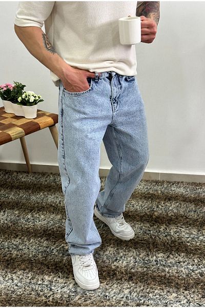 corfixman Pantaloni largi Ice Blue