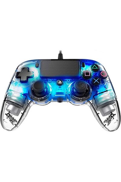 Nacon Illuminated  Wired Compact Controller for PlayStation 4 - Blue
