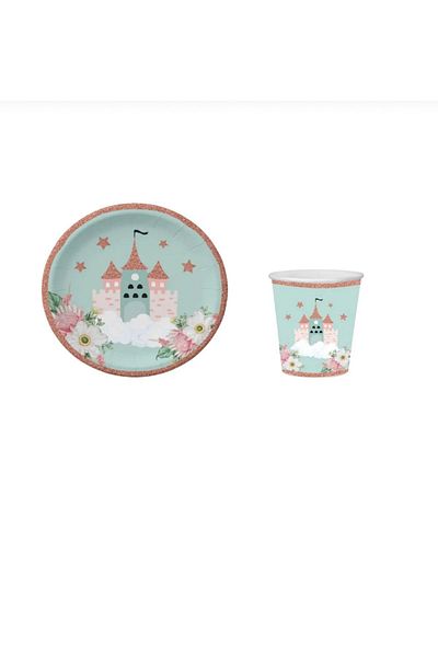 Öztürkpartievi Princess Themed Plate Cup Set