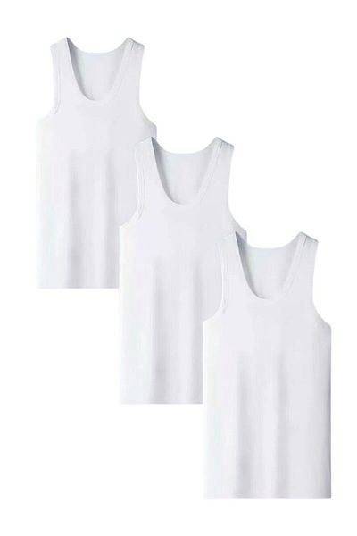QKK Λευκό ανδρικό εσώρουχο σετ 3 - Lycra Cotton, Q.U.O1.K.0K.A0.K.6O.T.A3