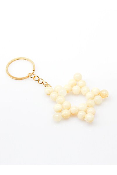 esha Ключодържател от естествен калцит с форма на звезда