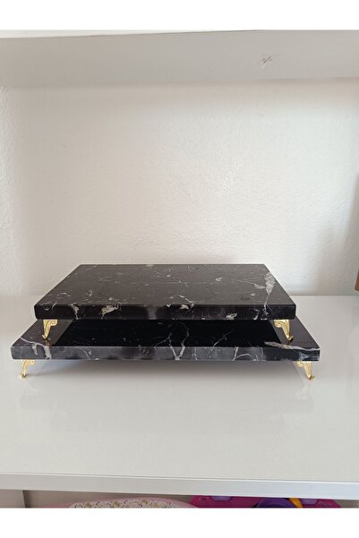 ASMER 2'li Dekoratif Tabak, Sunumluk,takı Standı