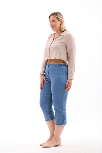 EYLÜL BUTİK Femei - Design Capri cu talie elastică