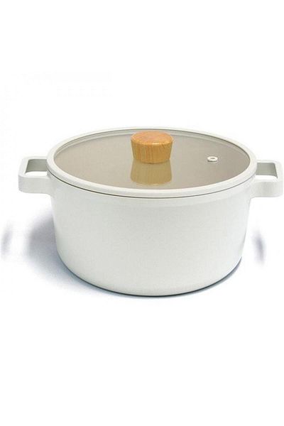 NEOFLAM Fika Cast Aluminum Deep Casserole with Glass Lid 26 Cm